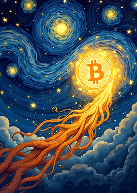 Bitcoin Starry Night