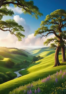 Rolling Hills Landscape