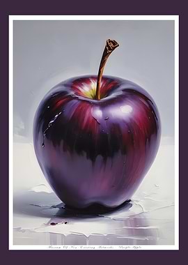 Purple Apple Painting