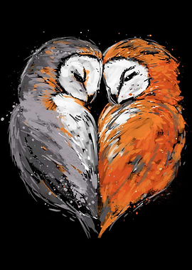 Two Owls in Love
