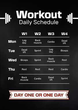 Workout Daily Schedule