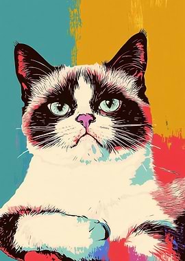 Grumpy Cat Pop Art