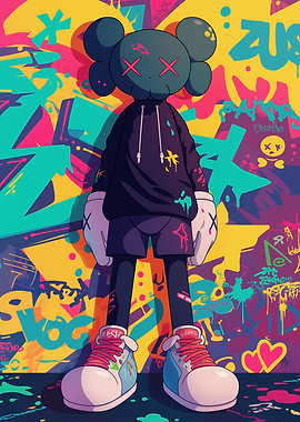 Kaws Graffiti Street Art