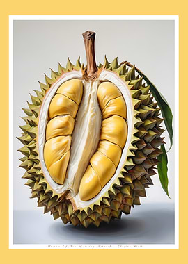 Durian Fruit Close-Up