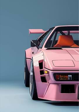 Pink Sports Car