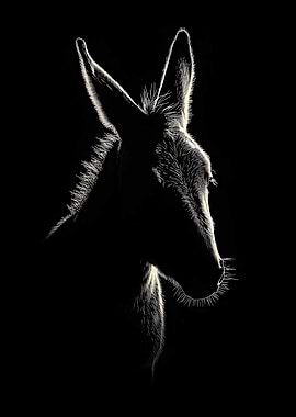 Animal White Donkey Fan Art