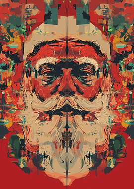 Abstract Santa Claus