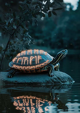 Turtle with Runes