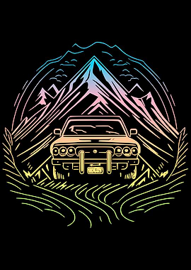 Car in Mountains