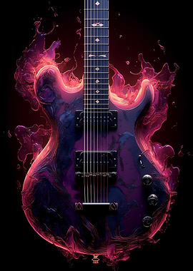 Electric Guitar in Liquid Fire Music