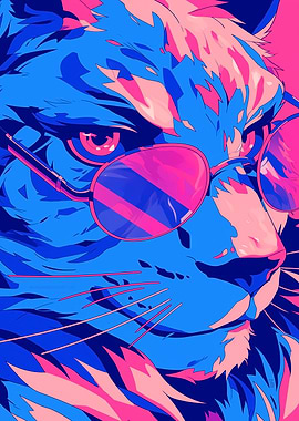 Cool Cat in Sunglasses