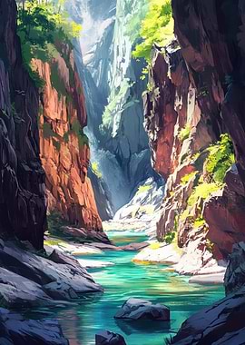 Mountain River Canyon