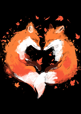 Fox Love in Autumn