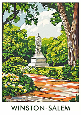 Winston-Salem Garden Statue