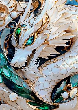 Kintsugi White Dragon