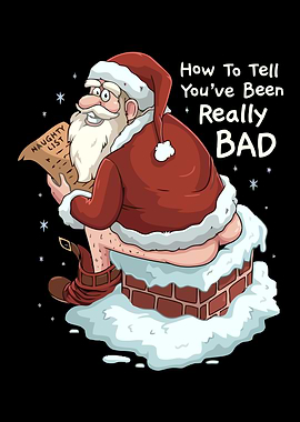 Santa Claus Stuck in Chimney