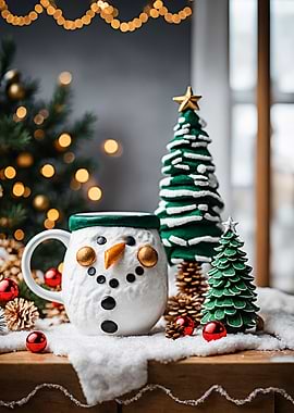 Snowman Mug Christmas Decor