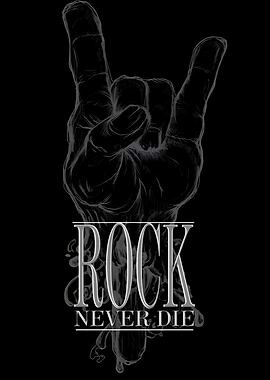 Rock Never Die Hand Sign