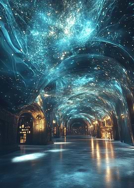 Starry Arched Corridor