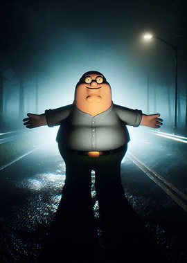 Peter Griffin in the Fog