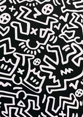 Black and White Doodle Art