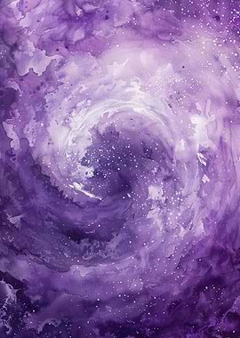 Purple Galaxy Watercolor
