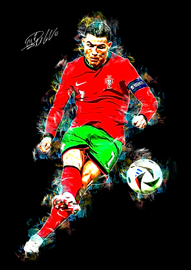 Cristiano Ronaldo Soccer Art
