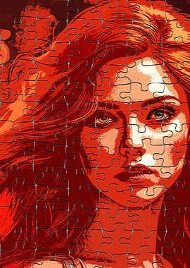 Redhead Puzzle Portrait