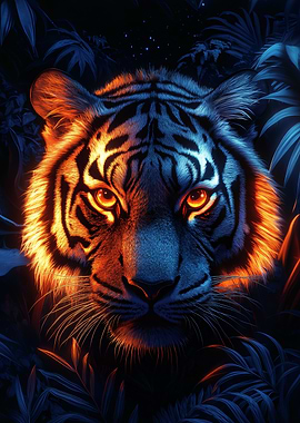 Fiery Tiger Portrait