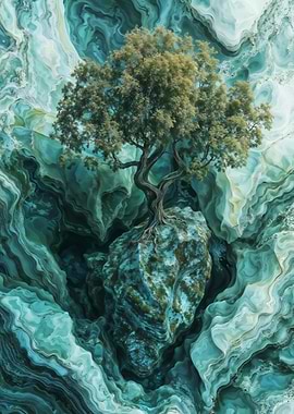 Tree on the Emerald Cliffs