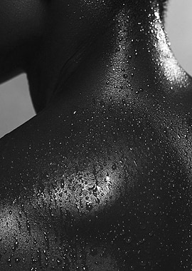 Water Droplets on Skin