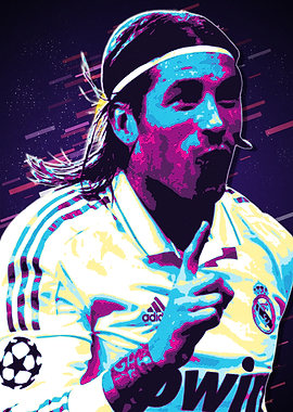 Sergio Ramos Pop art