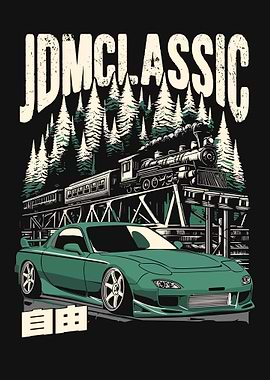 JDM Classic Car & Train