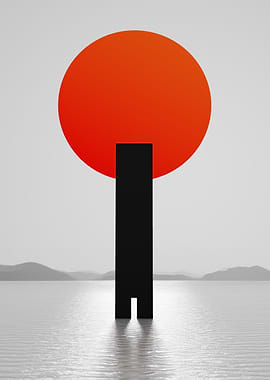 Threshold of Serenity Under the Red Sun