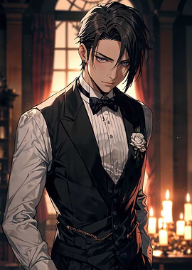 Anime Man in Tuxedo
