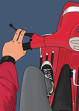 Red Scooter Ride