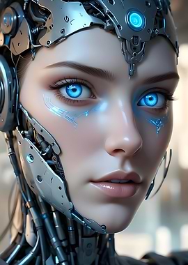 Cyberpunk Female Android