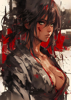 Anime Samurai Warrior Woman