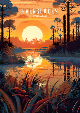 Everglades National Park Sunset