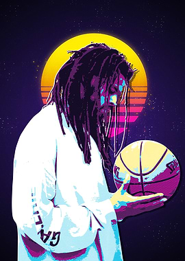 j cole and basket ball