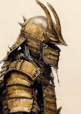 Samurai Warrior Illustration