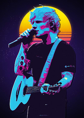 Ed Sheeran Retro Art