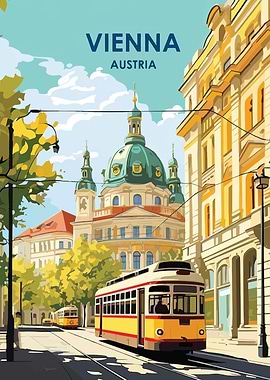Vienna Tram Poster