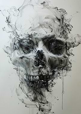 Smoke Skull Art