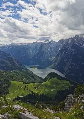 Königssee unter Wolken