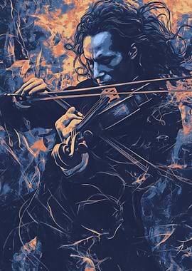 Violinist in Blue