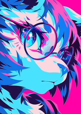 Anime Furry with Glasses