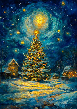 Christmas Tree painting