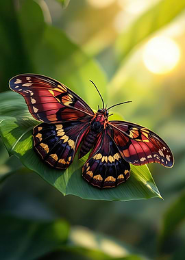Vibrant Butterfly Resting