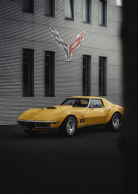Yellow Corvette C3